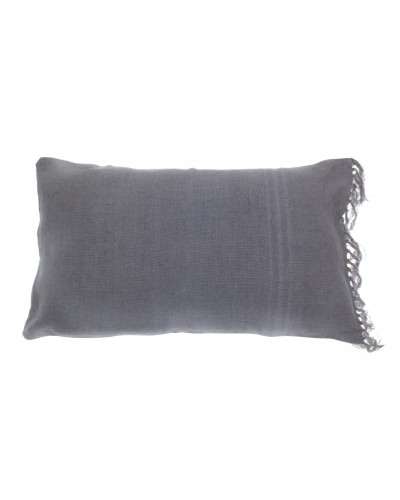 LIN FRANGES  Grande Housse de Coussin 50x75 cm