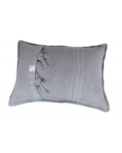 LIN FRANGES  Housse de coussin 30x45 cm