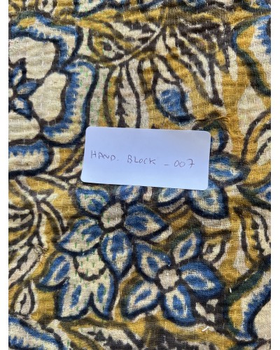 Plaid ancien "Hand Block" pièce unique